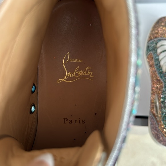 ✨Host Pick ✨Christian Louboutin Bip Bip Glitter Womens Orlato Flat - Picture 7 of 7